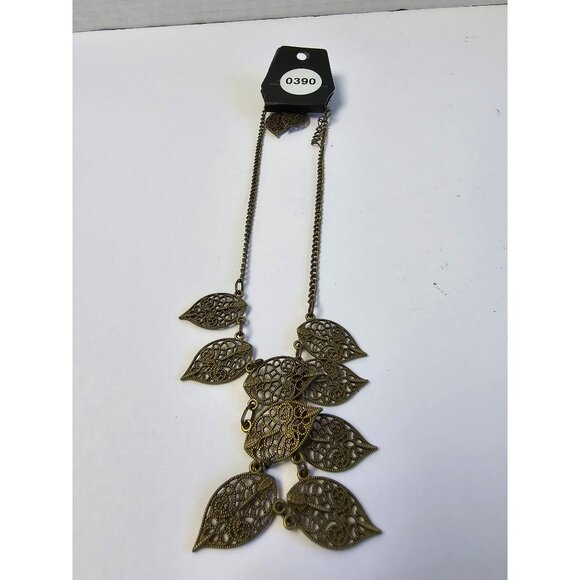 NWT Paparazzi Leaf Earring Necklace Set Fashion Jewelry for Fall Boho - Picture 7 of 11
